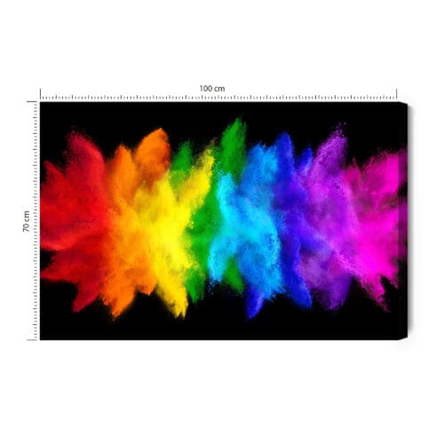 Obraz na płótnie Abstrakcja Kolorowy pył Premium Canvas