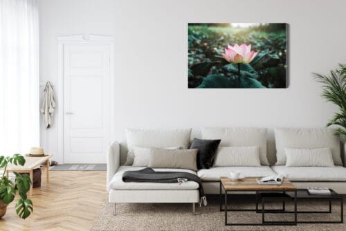 Obraz na płótnie Natura Kwiat lotosu Premium Canvas - obrazek 6