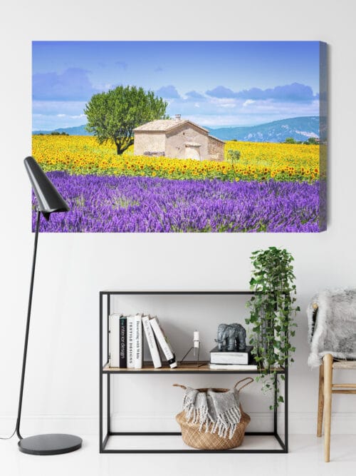 Obraz na płótnie Natura Lawenda i słoneczniki Premium Canvas - obrazek 9
