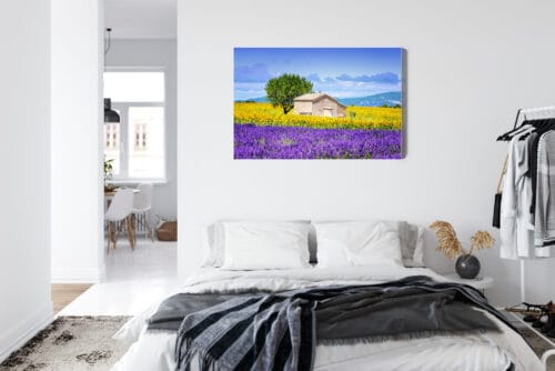 Obraz na płótnie Natura Lawenda i słoneczniki Premium Canvas - obrazek 7