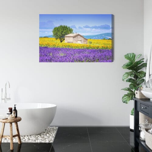 Obraz na płótnie Natura Lawenda i słoneczniki Premium Canvas - obrazek 5
