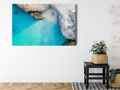 Obraz na płótnie Podróże Plaża z lotu ptaka Premium Canvas - obrazek 8