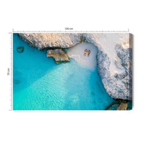 Obraz na płótnie Podróże Plaża z lotu ptaka Premium Canvas