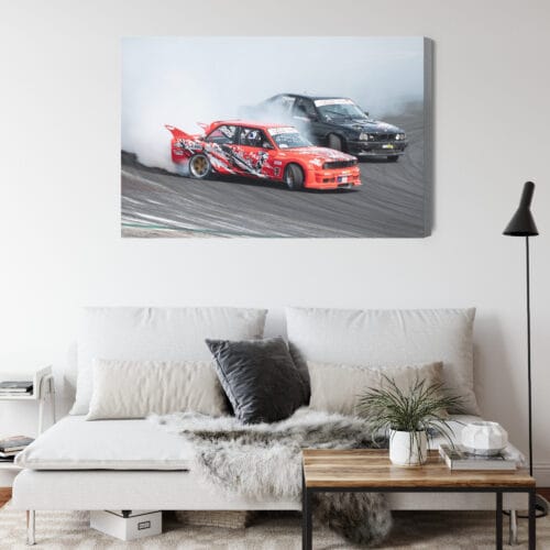 Obraz na płótnie Motoryzacja Wyścigowe driftowanie Premium Canvas - obrazek 4