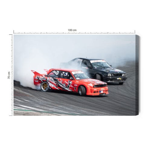 Obraz na płótnie Motoryzacja Wyścigowe driftowanie Premium Canvas