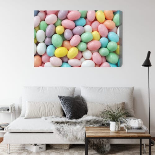 Obraz na płótnie Jedzenie Kolorowe drażetki cukierkowe Premium Canvas - obrazek 4