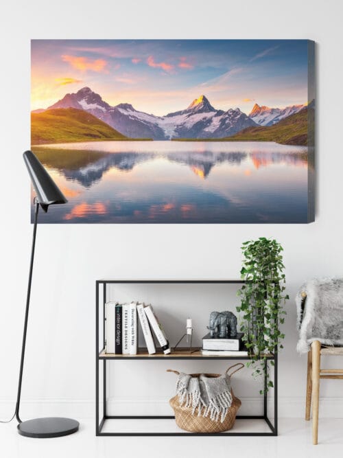 Obraz na płótnie Natura Górskie jezioro Premium Canvas - obrazek 9