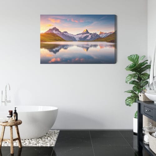 Obraz na płótnie Natura Górskie jezioro Premium Canvas - obrazek 5