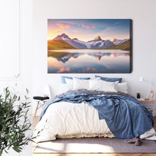 Obraz na płótnie Natura Górskie jezioro Premium Canvas - obrazek 3