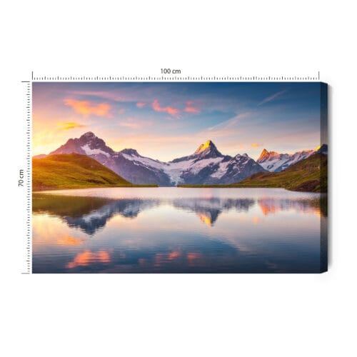 Obraz na płótnie Natura Górskie jezioro Premium Canvas