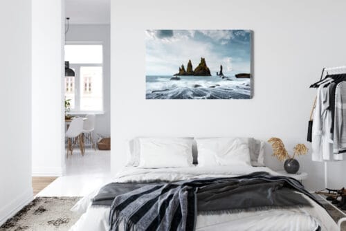 Obraz na płótnie Natura skały w oceanie przy Reynisfjara Premium Canvas - obrazek 7