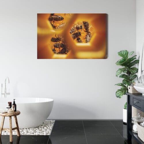 Obraz na płótnie Natura Pszczoły w plastrze Premium Canvas - obrazek 5