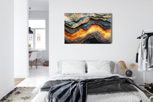 Obraz na płótnie Abstrakcja Warstwy minerału Premium Canvas - obrazek 7