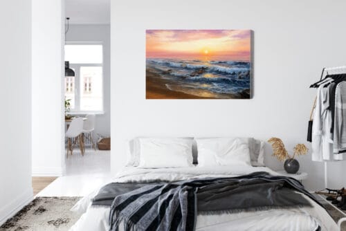 Obraz na płótnie Natura Morskie fale Premium Canvas - obrazek 7