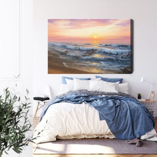 Obraz na płótnie Natura Morskie fale Premium Canvas - obrazek 3