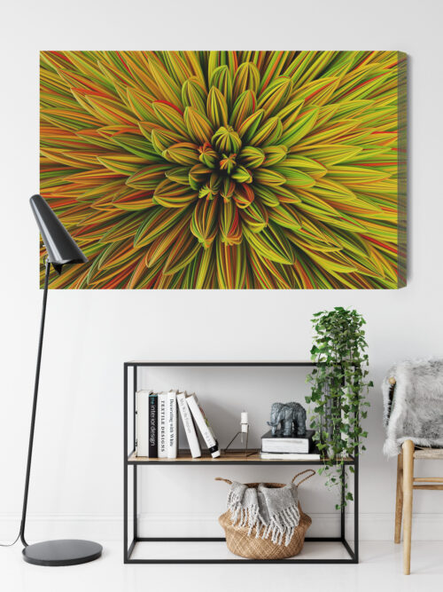 Obraz na płótnie Kwiat Abstrakcja Kolorowe płatki  Premium Canvas - obrazek 9