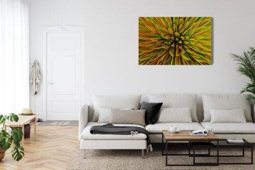 Obraz na płótnie Kwiat Abstrakcja Kolorowe płatki  Premium Canvas - obrazek 6