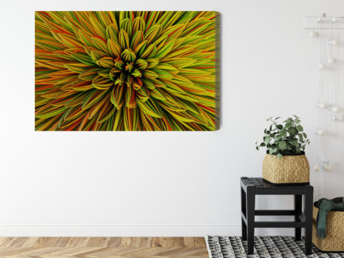 Obraz na płótnie Kwiat Abstrakcja Kolorowe płatki  Premium Canvas - obrazek 8