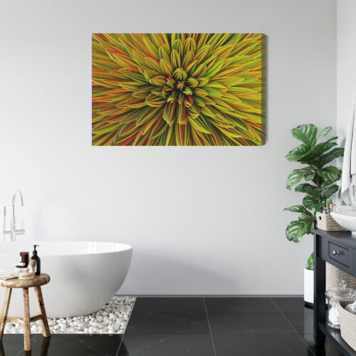 Obraz na płótnie Kwiat Abstrakcja Kolorowe płatki  Premium Canvas - obrazek 5