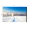 Obraz na płótnie Zimowy krajobraz Fotografia Śnieżne pole  Premium Canvas