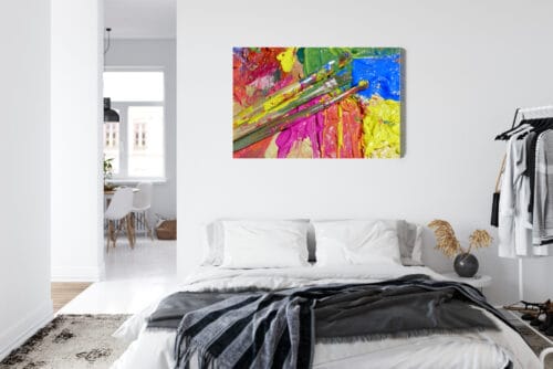 Obraz na płótnie Abstrakcja Pędzle i farby Premium Canvas - obrazek 7