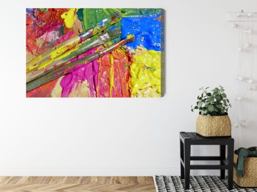 Obraz na płótnie Abstrakcja Pędzle i farby Premium Canvas - obrazek 8