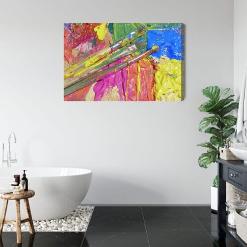 Obraz na płótnie Abstrakcja Pędzle i farby Premium Canvas - obrazek 5