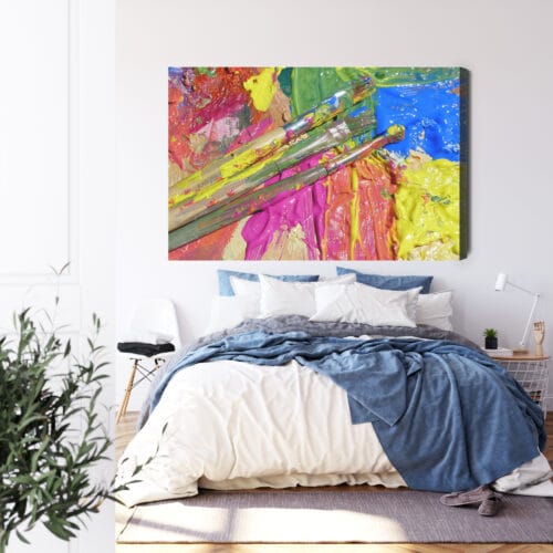 Obraz na płótnie Abstrakcja Pędzle i farby Premium Canvas - obrazek 3