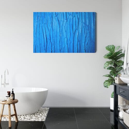 Obraz na płótnie Abstrakcja Niebieska tekstura Premium Canvas - obrazek 5