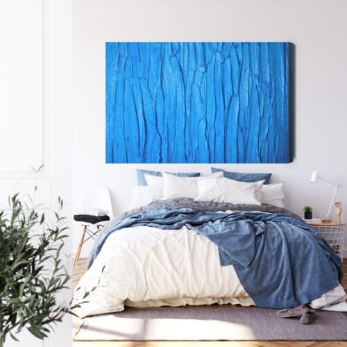 Obraz na płótnie Abstrakcja Niebieska tekstura Premium Canvas - obrazek 3