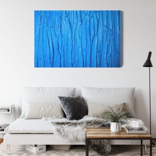 Obraz na płótnie Abstrakcja Niebieska tekstura Premium Canvas - obrazek 4