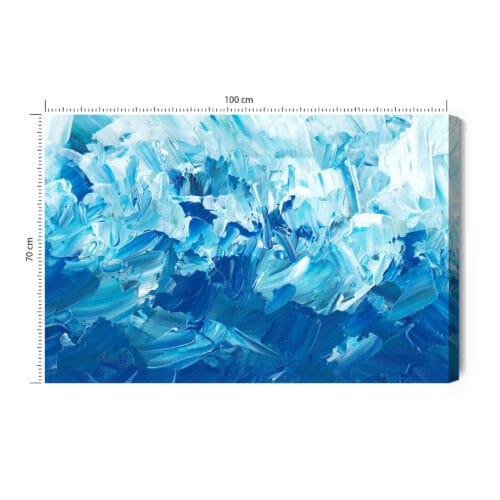 Obraz na płótnie Abstrakcja Niebieskie smugi Premium Canvas