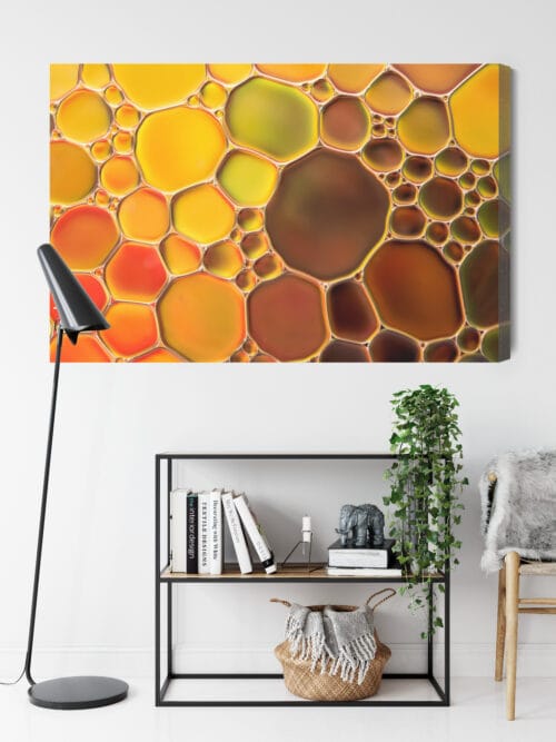 Obraz na płótnie Abstrakcja Kolorowe bąbelki Premium Canvas - obrazek 9