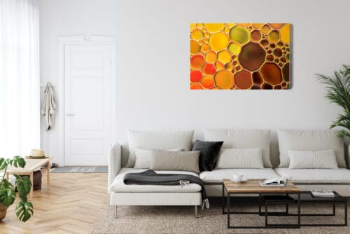 Obraz na płótnie Abstrakcja Kolorowe bąbelki Premium Canvas - obrazek 6