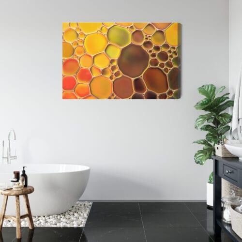 Obraz na płótnie Abstrakcja Kolorowe bąbelki Premium Canvas - obrazek 5