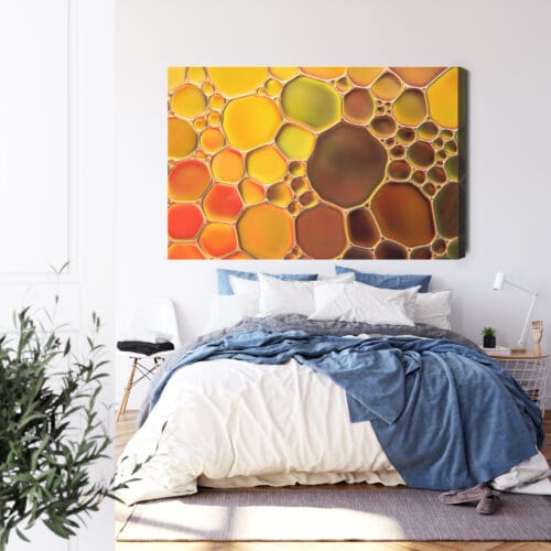 Obraz na płótnie Abstrakcja Kolorowe bąbelki Premium Canvas - obrazek 3