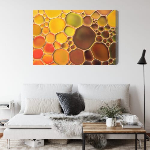 Obraz na płótnie Abstrakcja Kolorowe bąbelki Premium Canvas - obrazek 4