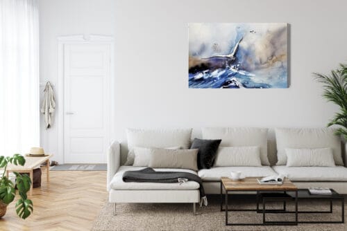 Obraz na płótnie Natura Lecąca mewa Premium Canvas - obrazek 6