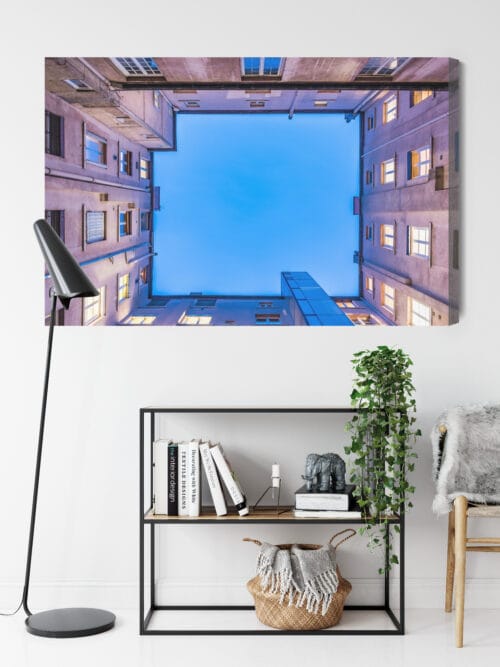 Obraz na płótnie Architektura Widok z dziedzińca Premium Canvas - obrazek 9