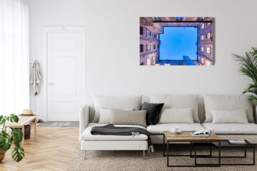 Obraz na płótnie Architektura Widok z dziedzińca Premium Canvas - obrazek 6