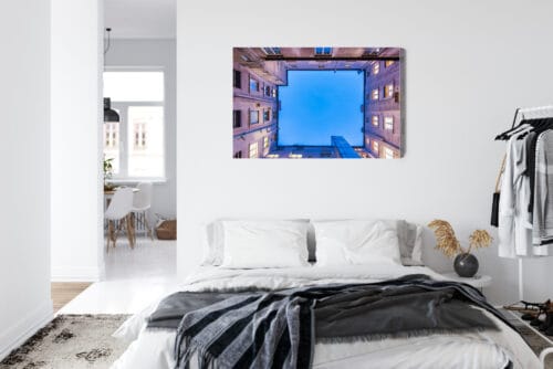 Obraz na płótnie Architektura Widok z dziedzińca Premium Canvas - obrazek 7