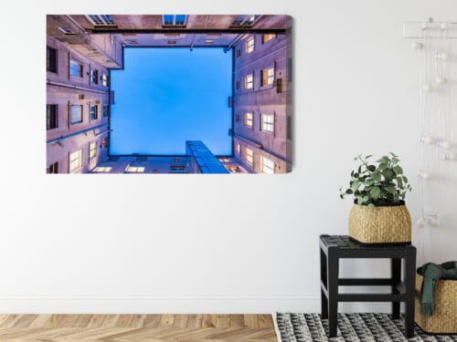 Obraz na płótnie Architektura Widok z dziedzińca Premium Canvas - obrazek 8