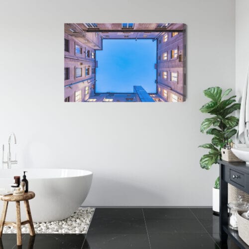 Obraz na płótnie Architektura Widok z dziedzińca Premium Canvas - obrazek 5