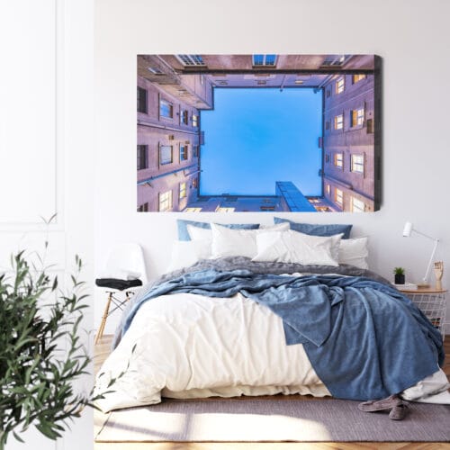 Obraz na płótnie Architektura Widok z dziedzińca Premium Canvas - obrazek 3