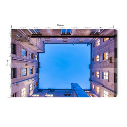 Obraz na płótnie Architektura Widok z dziedzińca Premium Canvas