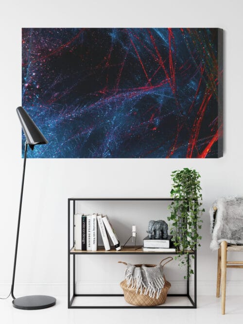 Obraz na płótnie Abstrakcja Sieć światła Premium Canvas - obrazek 9