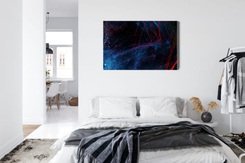 Obraz na płótnie Abstrakcja Sieć światła Premium Canvas - obrazek 7