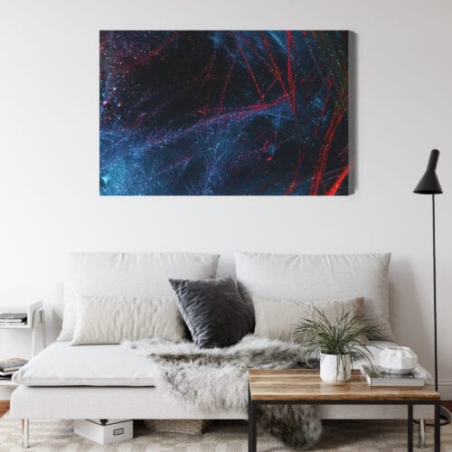 Obraz na płótnie Abstrakcja Sieć światła Premium Canvas - obrazek 4