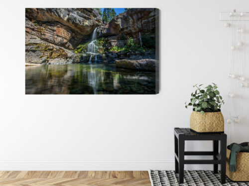 Obraz na płótnie Wodospad Natura Skały  Premium Canvas - obrazek 8