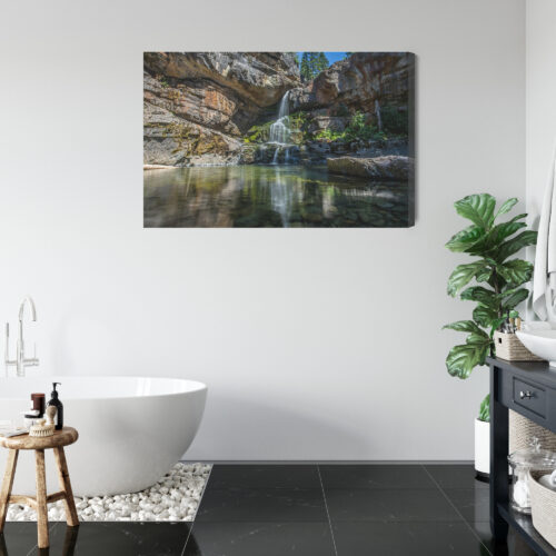 Obraz na płótnie Wodospad Natura Skały  Premium Canvas - obrazek 5